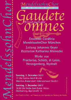 Weihnatskonzert Gaudete Omnes