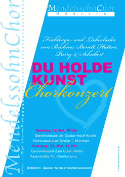 Konzertplakat "Holde Kunst" gestaltet von www.wunschkunst.de
